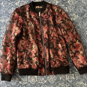 Vintage Floral Bomber Jacket | Katsumi | Size 8. Statement piece 💫